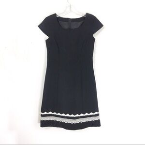 Vintage Made in Japan  Modest Black Tailored Dress